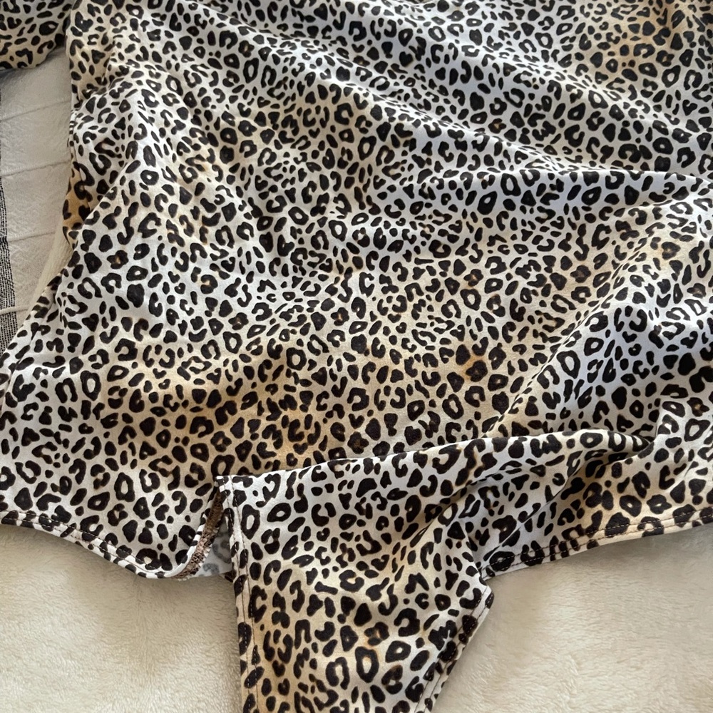 Victoria's Secret pink leopard bodysuit